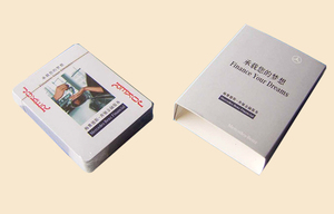 奔驰汽车塑料盒礼品装扑克牌